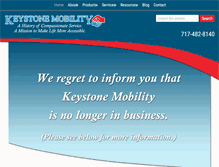Tablet Screenshot of keystonemobility.com
